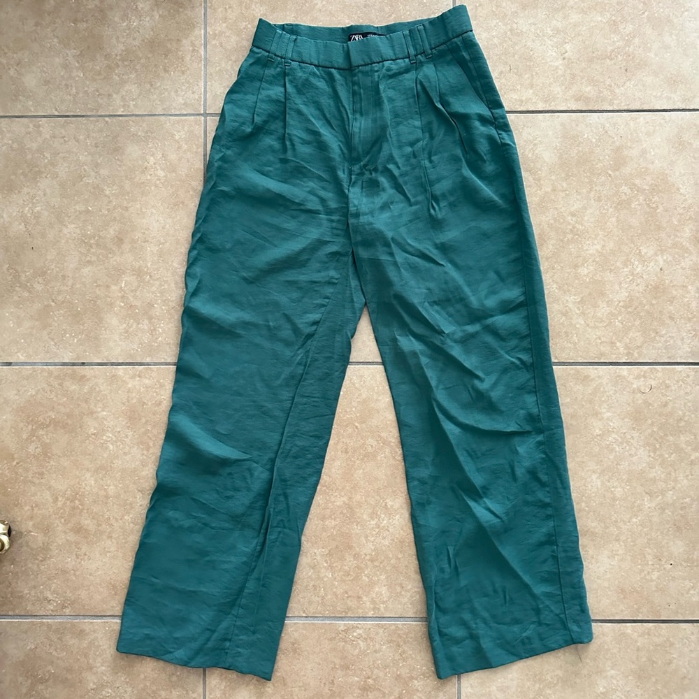 Zara - Emerald Green Trousers